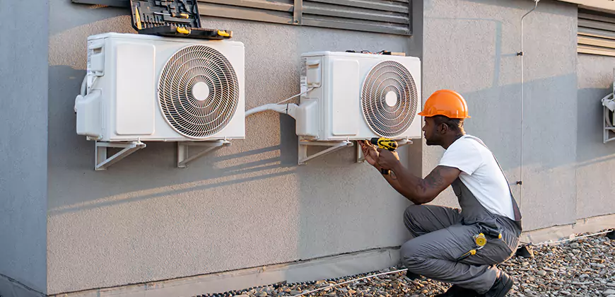 Central AC Outdoor Unit Cleaning in Van Nuys